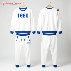 Ensemble de pyjama classique à manches courtes en satin de polyester écologique pour femmes de la sororité Zeta Phi Beta, personnalisable, vêtements de maison, chemises de nuit - Product Image 1