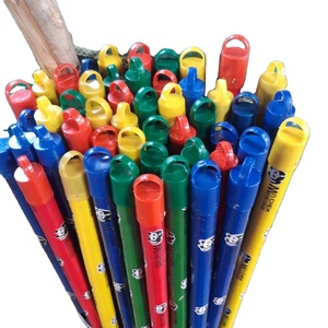 Prix usine Durable En Bois Balai Panda PVC Enduit Poignée Couverture Mop Brosse 120cm pour Propre Maison En Vrac Approvisionnement Eucalyptus Bois - Product Image 1