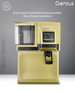 GENIUS OLIVE GREEN REVERSE OSMOSIS <b>WATER</b> <b>FILTER</b> <b>SYSTEM</b> DOMESTIC <b>FILTER</b> 12L storage capacity Abs food grade quality material - Product Image 2