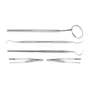 Kit Básico de 3 Piezas para Examen Dental, Espejo, Sonda y Pinzas de Acero Inoxidable, Uso Clínico y de Diagnóstico, Fabricante Profesional - Product Image 2