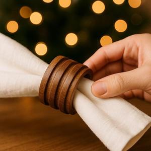 Anneau de serviette en bois de qualité supérieure, best-seller, fait à la main, décoration de table à manger pour mariage, restaurant, hôtel, événements - Product Image 1