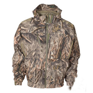 Veste de chasse professionnelle pour cerfs, en tissu suédé silencieux, imperméable, camouflage, col montant, logo frontal, pour chasseurs à l'arc - Product Image 1