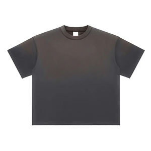 Camiseta Lisa de Algodón Pesado con Hombros Caídos, Estilo Degradado Vantage, 100% Algodón, Venta al por Mayor, para Impresión y Bordado, Lavado a la Nieve para Hombre - Product Image 5