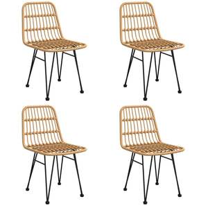 ชุดโต๊ะรับประทานอาหารในสวนหวายโพลีสีดำทนทานปานกลาง - Product Image 4