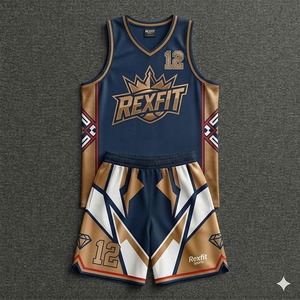 Men’s Football Training <b>Uniform</b> REXFIT SPORTS Jersey Athletic Basketball <b>Uniform</b> Sleeveless Jersey and Shorts <b>Custom</b> Sports - Product Image 1