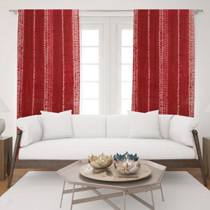 Cortina de Algodón con Estampado Tie Dye de Diseño, Estilo Boho, para Sala de Estar, Dormitorio, Oficina, Hotel, Venta al Por Mayor en India - Product Image 1