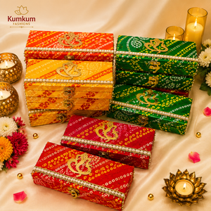 Trending Handmade Eco-Friendly Indian Return Gift <b>Box</b> <b>Hamper</b> Set Shubh Labh Hanging Tealight Candle Holder Diwali Festive Gifts - Product Image 3