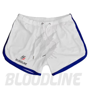 Bermuda en PU pour homme BLOODLINE, taille mi-haute élastique, style décontracté avec poches, 220g non tissé - Product Image 4