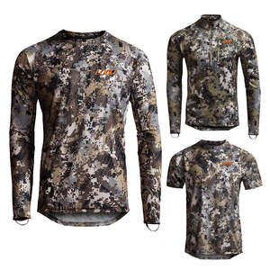 Best Quality Stylish Hunting Long Sleeve Camouflage T Shirts Cotton Polyester Blend Outdoor Custom Full Sleeve Hunting T Shirts - Product Image 5