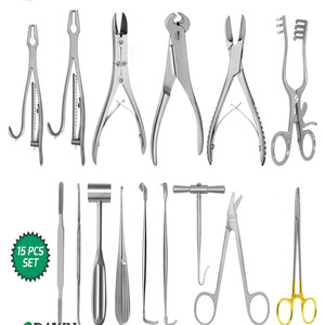 JAMSO INDUSTRIES Kit de Instrumentos Veterinarios para Cirugía Ortopédica, Set Quirúrgico de Grado Alemán, Alta Calidad, JI-3040, Certificado CE - Product Image 1