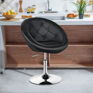 Sgabello da Bar Moderno Girevole Regolabile con Seduta Imbottita - Product Image 2