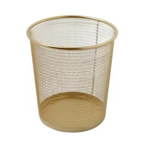 Compact Modern Metal Waste <b>Bin</b> Ideal For Practical Living Room Bedroom Kitchen Use - Product Image 1
