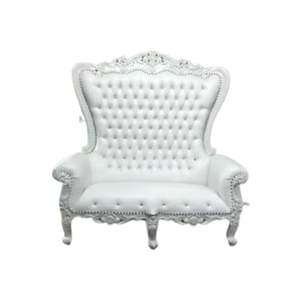Premium King High Back Throne <b>Chairs</b> Double Seat Throne <b>Chairs</b> Good Quality <b>White</b> Throne <b>Chairs</b> Customable Product - Product Image 3