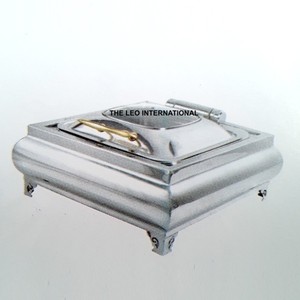 ถาดอุ่นอาหารบุฟเฟ่ต์หรูหรา ขนาด 6 ลิตร ทำจากสแตนเลสสตีล เงางาม พร้อมเตาอุ่นอาหารสำหรับจัดแสดง - Product Image 1