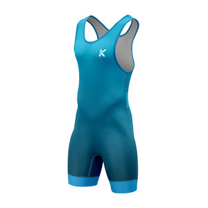 Maillots de lutte pour hommes à séchage rapide en Spandex/Polyester, impression de logo personnalisée, légers, respirants, service OEM, vente en gros - Product Image 1