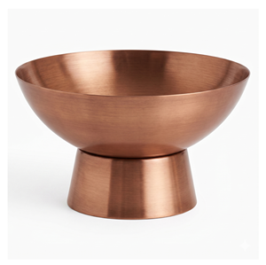 Bol de service minimaliste en métal noir, finition polie, passe au lave-vaisselle, vaisselle pour la maison, bol de service, décoration de cuisine pour mariage - Product Image 4