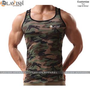 Débardeur décontracté grande taille pour hommes à séchage rapide Fitness Gym Muscle Vest avec camouflage Texture Print respirant tricoté tissage sans manches - Product Image 6