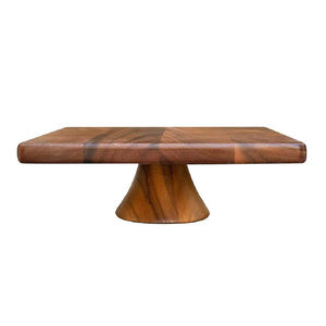 Support à gâteau en bois fait main, écologique, à prix abordable, surface lisse et polie, idéal pour les anniversaires et les fêtes. - Product Image 2
