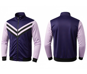 Chaqueta Deportiva Personalizada para Hombre con Cierre Completo, Ropa para Correr y Hacer Ejercicio, Cálida, Transpirable y de Secado Rápido |   Tallas Hombre Mujer Juvenil - Product Image 2