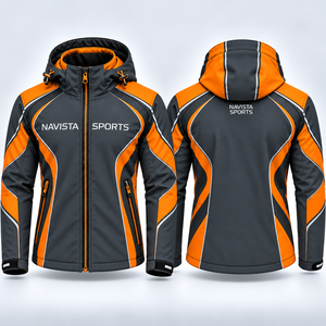 Wholesale NAVISTA SPORTS Custom Competitive Price Unisex Softshell <b>Jacket</b> <b>Red</b> New Arrival 2026 Outdoor Waterproof <b>Hooded</b> Winter - Product Image 1