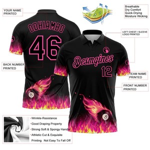 Custom Printed Formal for <b>Shirt</b> Anti-Wrinkle Short Sleeve Men's Daily Training Uniform Polyester Fabric Athletic Wear Clothing - Product Image 2
