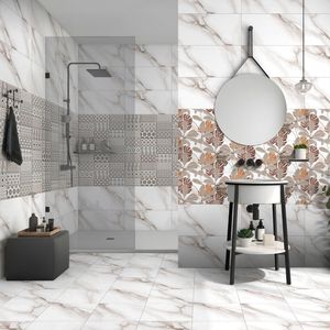 Carrelage mural en céramique blanc brillant 300x600, style minimaliste, pour bureaux d'entreprise haut de gamme et projets d'infrastructure commerciale - Product Image 3