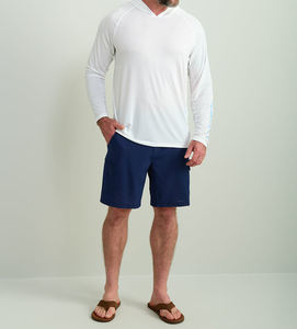 เสื้อฮู้ดตกปลาแขนยาว แห้งเร็ว UPF 50+ ป้องกันรังสียูวี ผ้าไหมน้ำแข็ง ระบายอากาศได้ดี สำหรับกิจกรรมกลางแจ้ง สกรีนโลโก้ได้ - Product Image 1