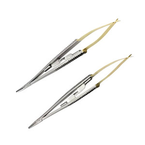 Micro Tijeras de 12 Pulgadas, Rectas y Curvas, de Acero Inoxidable con Mango de Resorte, para Recortar Cejas y Vello de la Nariz, Herramienta de Belleza Profesional - Product Image 6