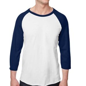 Camisetas de Manga Larga Raglán para Hombre, Diseño Personalizado, Algodón Grueso, Cuello Redondo, Color Heather Premium, OEM - Product Image 6