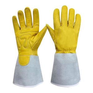 Guantes de Soldadura de Cuero Vacuno de Alta Resistencia |   Guantes de Trabajo Resistentes al Calor y al Fuego para Soldadura MIG TIG |   Venta al por mayor - Product Image 1