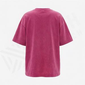 เสื้อยืดแขนสั้นผ้าซาตินทรงหลวมคุณภาพสูงราคาส่งสำหรับผู้หญิงและผู้ชาย ราคาถูก ระบายอากาศได้ดี สไตล์ฮิปฮอป รับผลิตแบบ OEM - Product Image 2