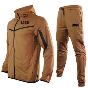 Conjunto Deportivo de Dos Piezas para Invierno, Conjunto Deportivo Clásico con Puños Acanalados, Sudadera Deportiva Transpirable de Forro Polar Técnico - Product Image 5