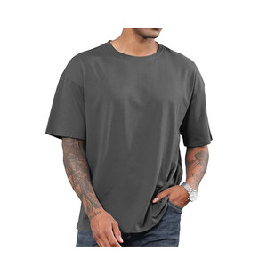 Camisetas de moda para hombre, extragrandes, para entrenamiento, de manga corta, ligeras, con cuello redondo. - Product Image 4