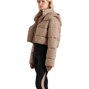 Chaqueta Corta Acolchada para Mujer, Precio al por Mayor, Diseño de Impresión Hecho en Fábrica, Chaqueta Acolchada de Moda - Product Image 4