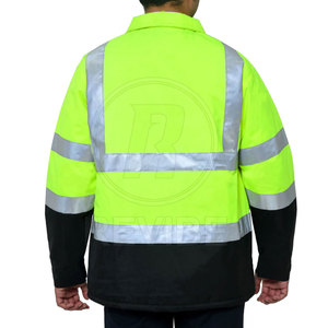 Veste de sécurité réfléchissante en coton à prix de gros, vêtements de travail haute visibilité, couleurs et tailles personnalisées, service OEM - Product Image 2