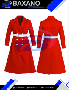 Delta |   Sigma |   Manteau long en laine de haute qualité pour femme, style Trench, avec ceinture, de la sororité Theta, idéal pour l'hiver. - Product Image 6