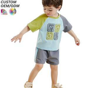 T-shirt Raglan Imprimé à Manches Courtes Décontracté pour Enfants Été 2026 100% Coton Respirant Séchage Rapide OEM - Product Image 6