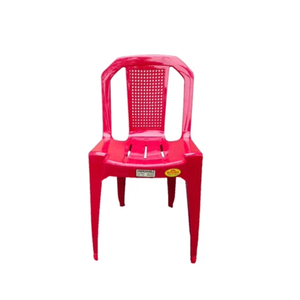 Chaise de réception en plastique rouge incassable et robuste pour événements – Meilleur prix - Product Image 1