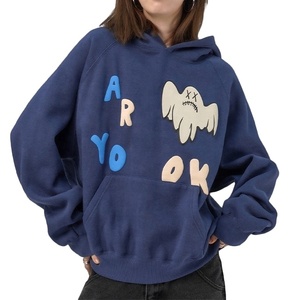 Sudadera con Capucha para Hombre, de Alta Calidad, 200gsm, 100% Algodón Francés, Lavado Ácido, Sin Cordón, para Invierno, OEM - Product Image 6