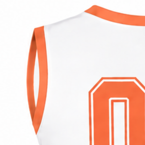 <b>Orange</b> Cheerleading Uniform <b>Top</b> Sleeveless V Neck Athletic Dance Team Practice Performance Sportswear Apparel - Product Image 5