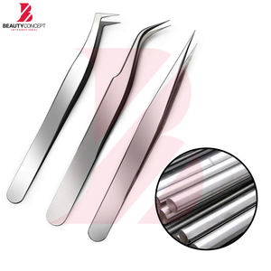 Pince à épiler pour extensions de cils, manche antidérapant facile à utiliser, pointe en fibre, pince à épiler de beauté en acier inoxydable de haute précision, sans effort - Product Image 4