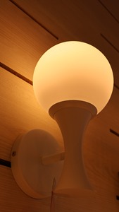 Lampe murale Lumetal Vietnam New Top 3000K (blanc chaud) en métal et verre avec commande par bouton LED extérieur IP20 AC 120V - Product Image 3