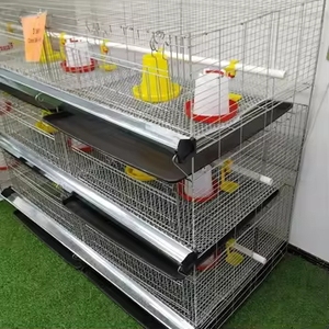 Di alta qualità del bambino pulcino H tipo 3/4 livelli da 90 a 320 uccelli pollame allevamento caldo zincato batteria Brooder gabbia di pollo per la vendita - Product Image 5
