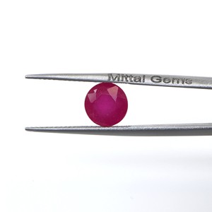 Rubis naturels de Bangkok, ronds calibrés de 7 mm, pierres précieuses facettées naturelles, prêtes à l'emploi pour la création de bijoux - Product Image 2