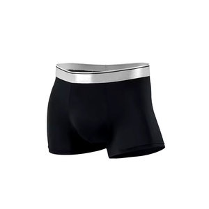 Boxers tricotés sans coutures pour hommes, taille mi-haute, en Spandex, confortables, doux, respirants, séchage rapide, grande taille, extensibles, lavables en machine - Product Image 2