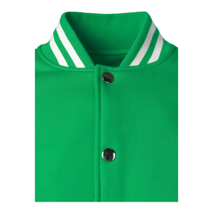 Blouson universitaire personnalisé 2024 de haute qualité en laine avec manches en cuir, logo brodé plat en chenille, chaud, à capuche, fin, pour l'hiver - Product Image 4