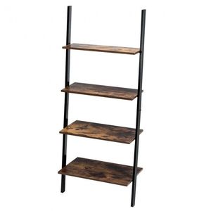 Libreria Industriale a 4 Ripiani in Legno Massello con Struttura in Metallo per Casa e Supermercato - Product Image 3