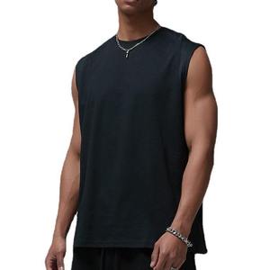 เสื้อกล้ามสีน้ำตาลสำหรับผู้ชาย ทรงหลวม สไตล์ลำลอง เหมาะสำหรับออกกำลังกาย แฟชั่นสตรีท - Product Image 2