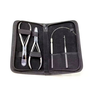 Kit de Herramientas Profesional para la Instalación de Extensiones de Cabello Humano, Incluye Herramientas de Aplicación y Accesorios Completos - Product Image 1