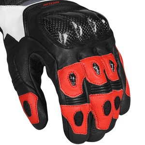 Guantes de carreras de motos de cuero real para hombre con tecnología de pantalla táctil Equipo de ciclismo para deportes de invierno - Product Image 5